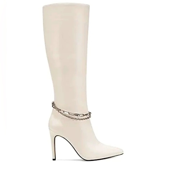 Vince Camuto Women's Felinda Knee High Boot, Warm White, - Picture 2 of 12